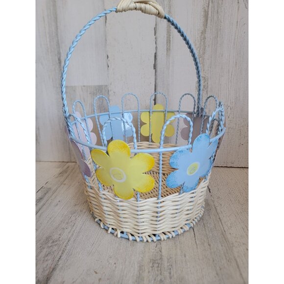 Metal wire Flower Basket Easter spring home decor Floral - Picture 6 of 9